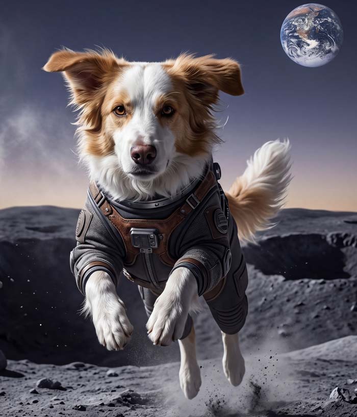 KI Tierfoto Hund selbst erstellen – Beispielbild Online-Kurs